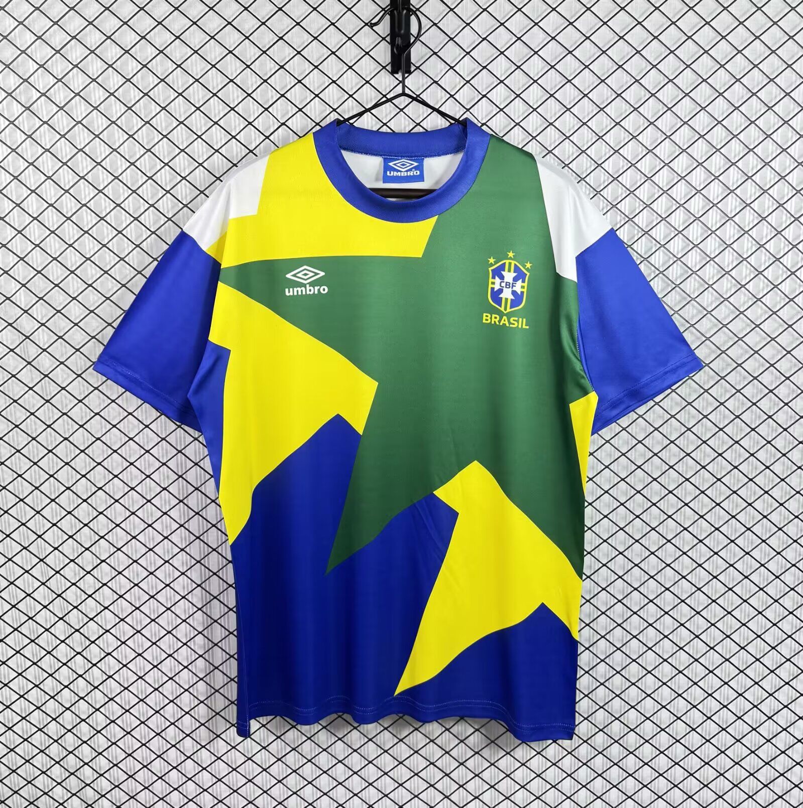 AAA Quality Brazil 1994 Green/Blue Training Jersey